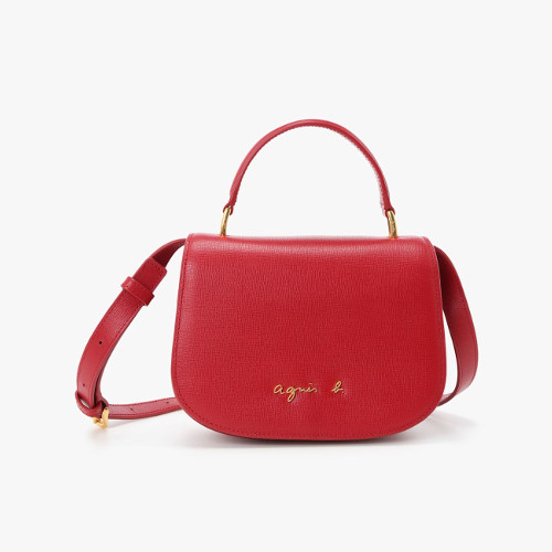 agnes b.レザー 2way ショルダーバッグ“City”