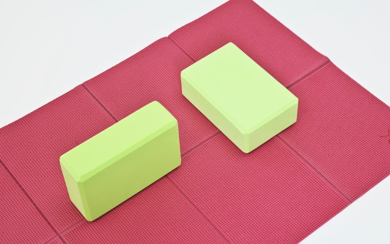 ヨガブロックの並べ方