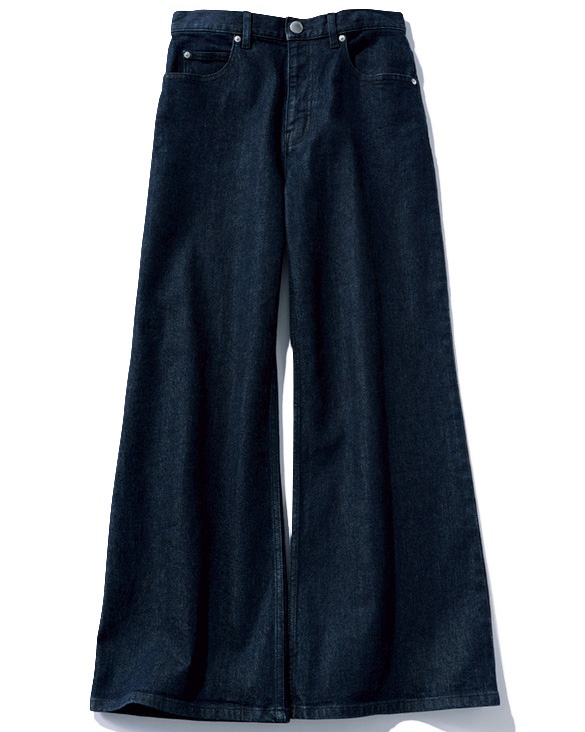 【PLST】ワイドフレアジーンズ