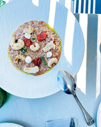 サントリーニで食べたリゾット