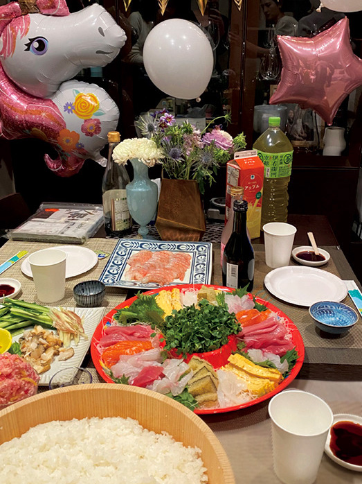 手巻き寿司のセット