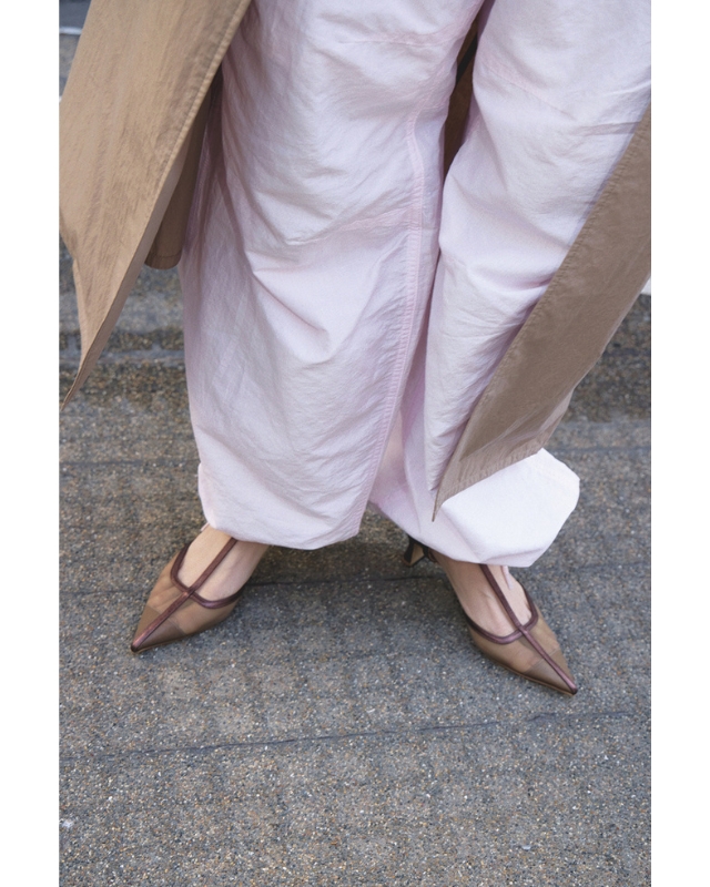 コーデの足元の写真