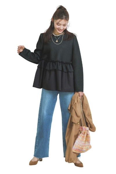 【3/21のコーデ】ブルーデニムのこなれ感で魅せる、大人かわいいカジュアル