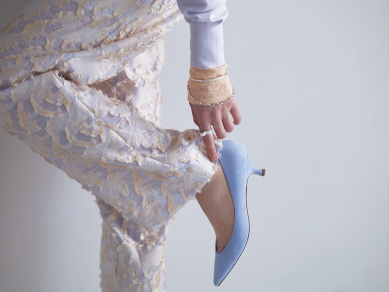 コーデの足元の写真