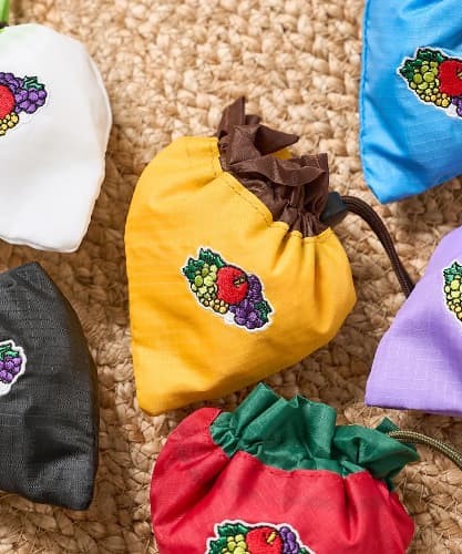 別注 配色エコバッグチャーム/パッカブルバッグ