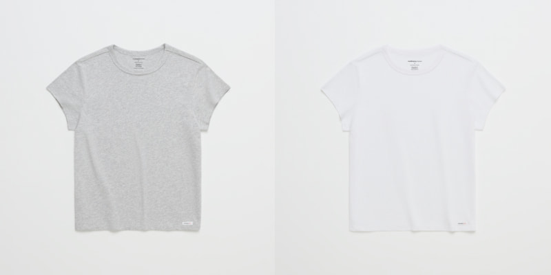 ベイビーTグレーと白