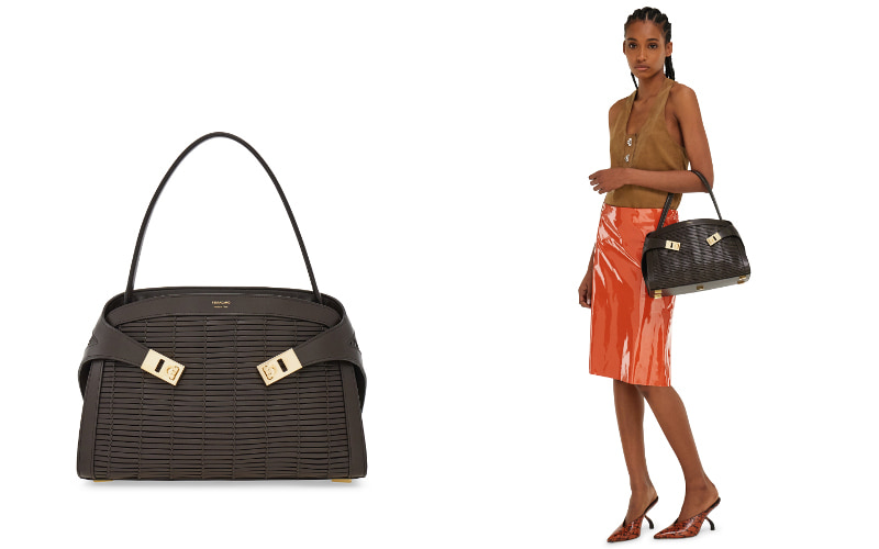 編み込みハグバッグ