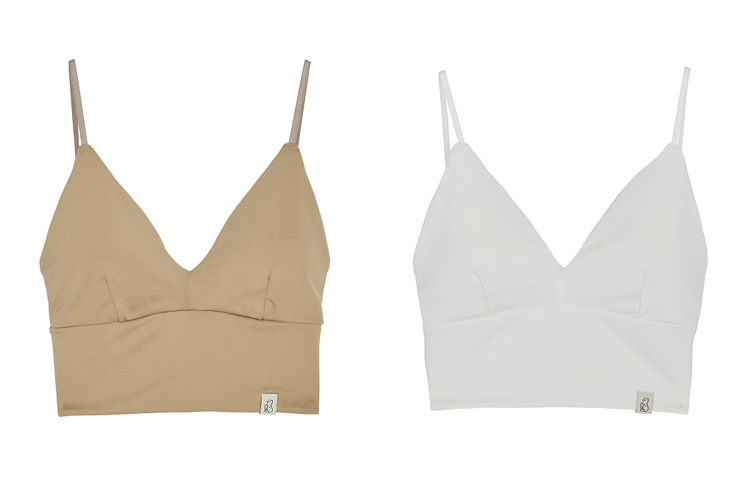 カップ付きキャミベージュ、白