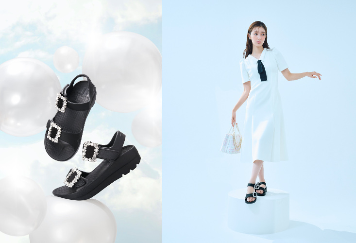 サンダル　ブラック