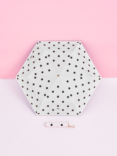 ファーファー　ドット柄