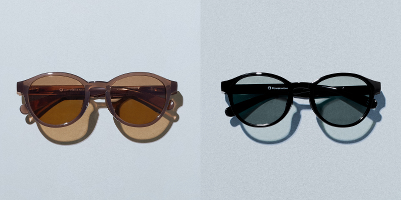 サングラス　クリアブラウン、くろ