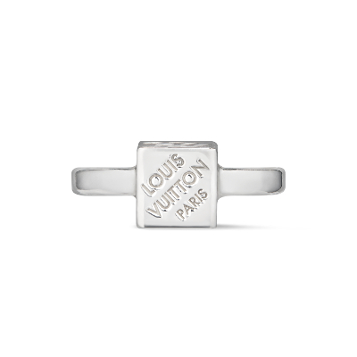 リング・LV キューブ シルバー