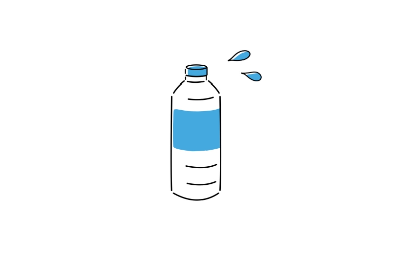 ペットボトルの水