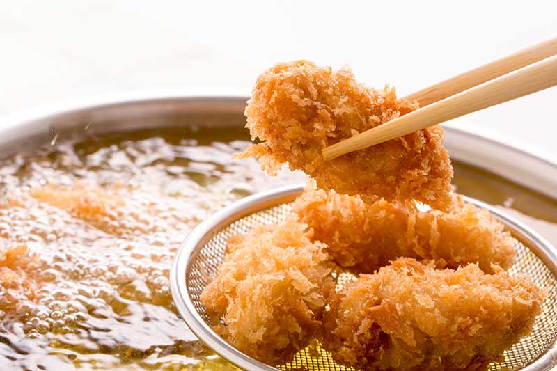 あげたてのカキフライ