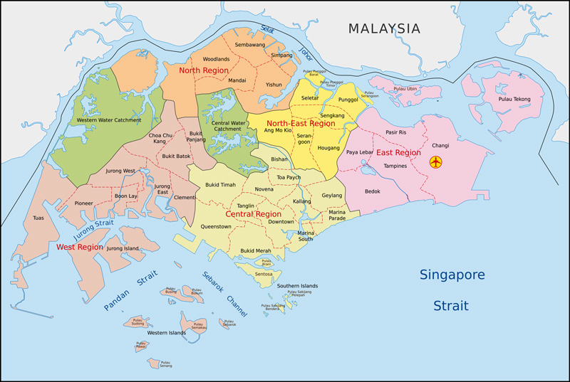 シンガポール地図