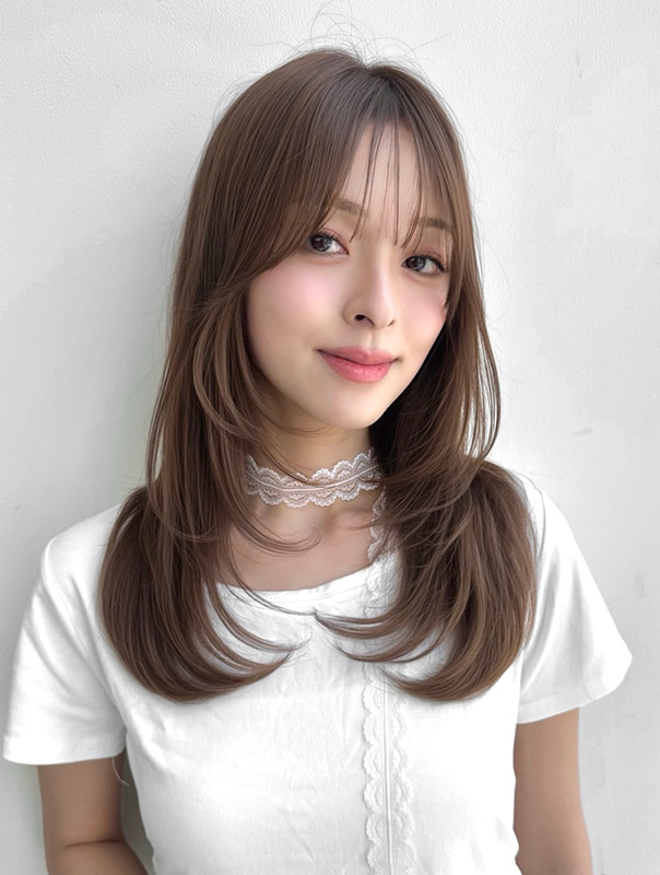 ミルクティベージュの髪色