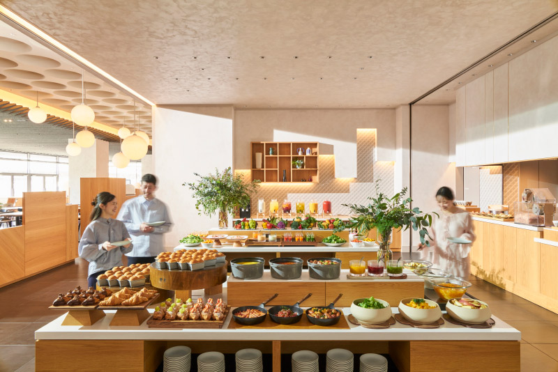 OMO7大阪のビュッフェ朝食会場