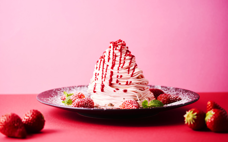 いちごのモンブラン