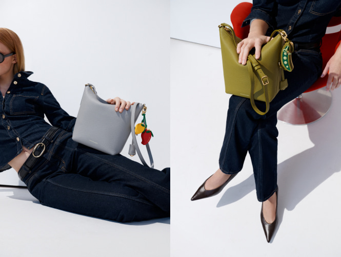 ジップバケットバッグ