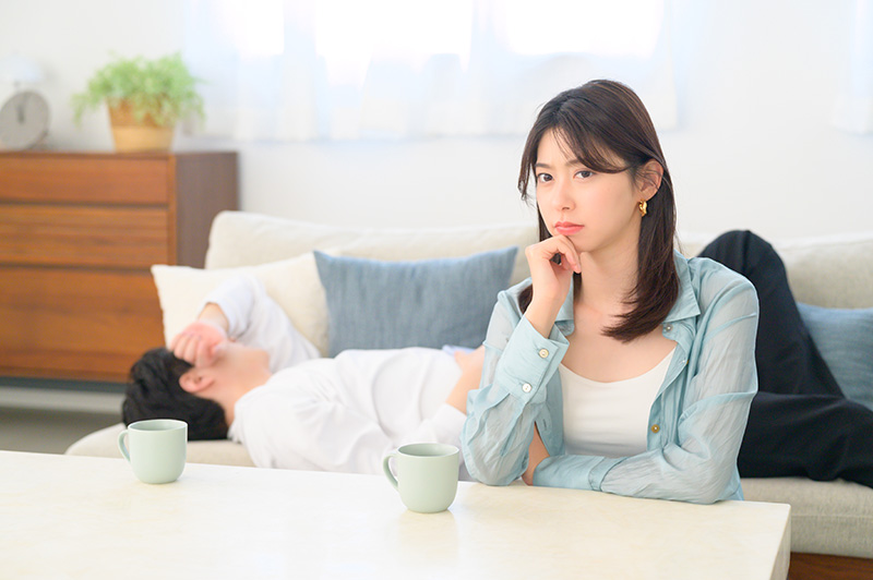 喧嘩するカップル