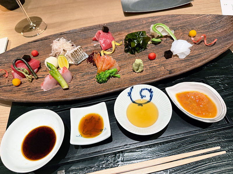 お刺身のプレート