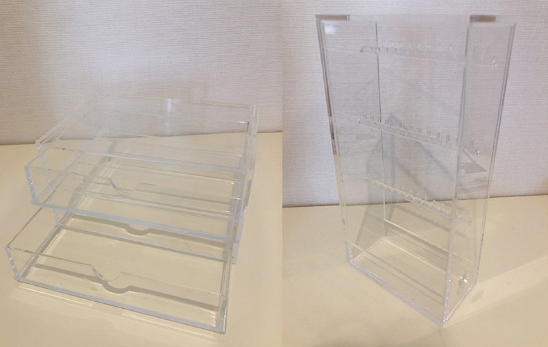 無印良品,アクリル収納用品シリーズ,アクリルケース用ベロア内箱仕切り