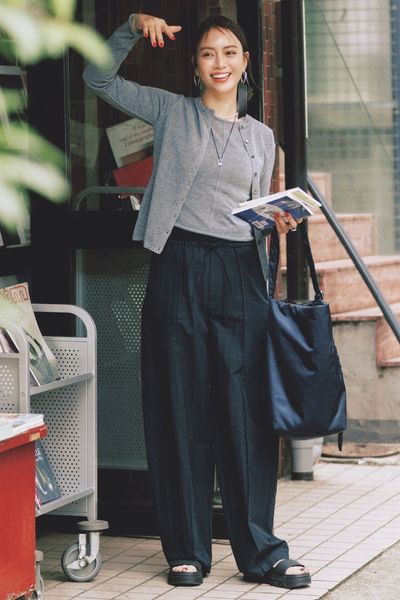 【4/12のコーデ】今どき顔のアンサンブルは、シンプルにまとうだけでサマになる！