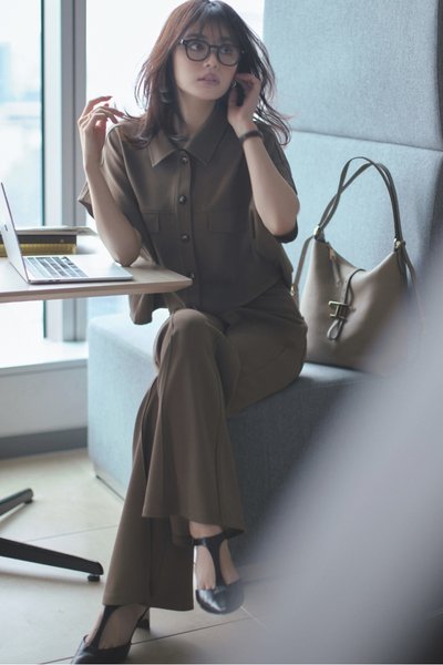 【4/13のコーデ】考える余裕がない朝は…きれいめセットアップを活用！