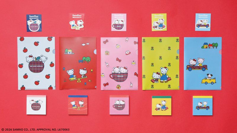 ステッカー、クリアファイル、メモ