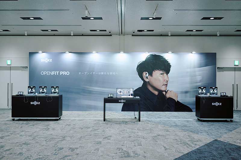 Shokz OpenFit Pro 展示会の様子