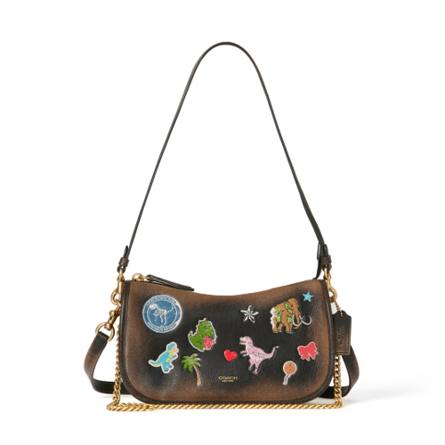 ウェイバリーバッグ・ラブド レザー・ステッカー プリント