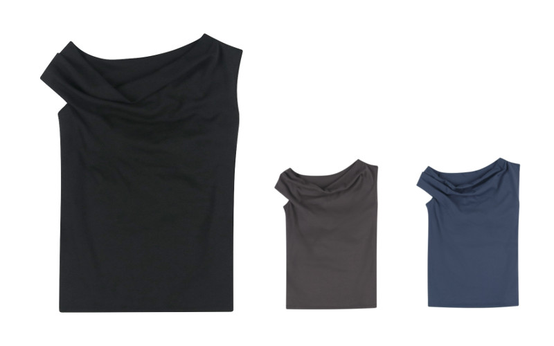 カップインアシンメトリートップス