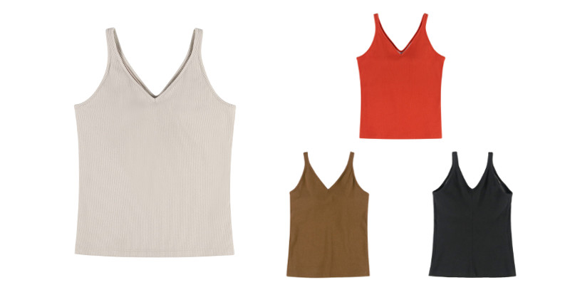 カップインVネックキャミソール