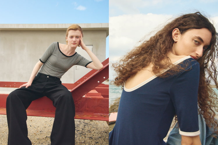 カップインハーフミラノバックオープンT着用例