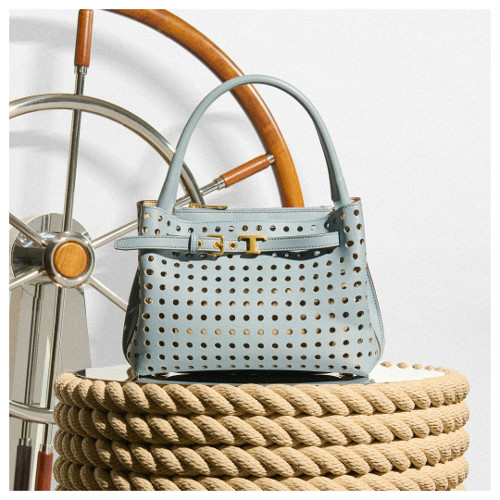 「トッズ T タイムレス バッグ」ブルー