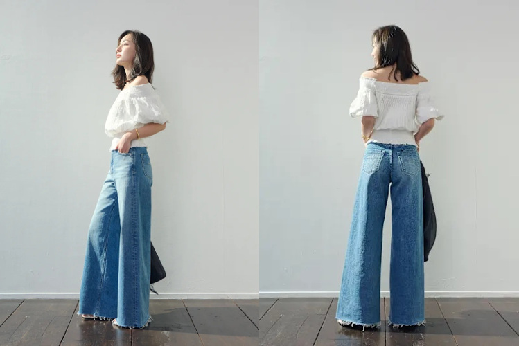 LYDIAブルー　サイド、バック