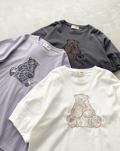 レース貼りTシャツ