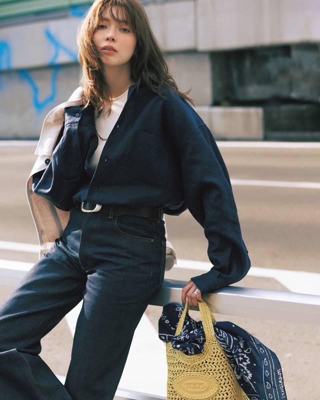 ネイビーコーデ