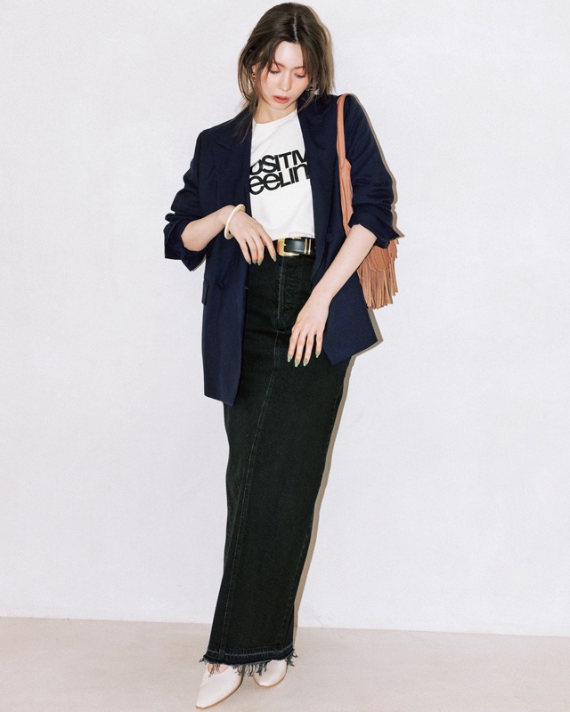 ネイビーコーデ