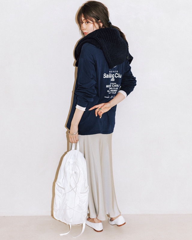 ネイビーコーデ