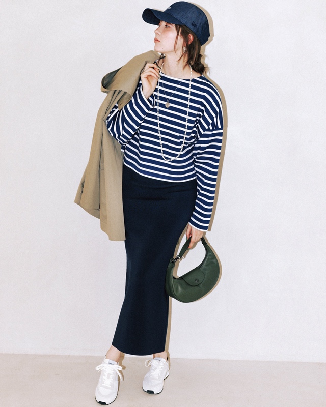 ネイビーコーデ