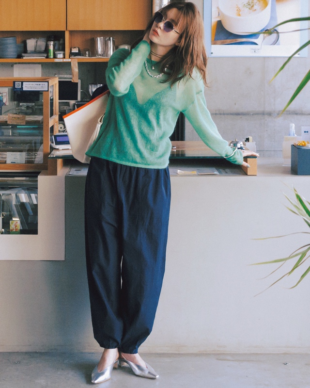 ネイビーコーデ