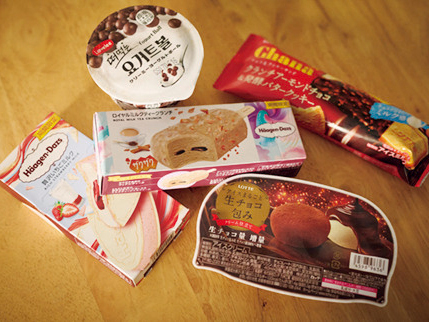 お風呂上がりのアイス