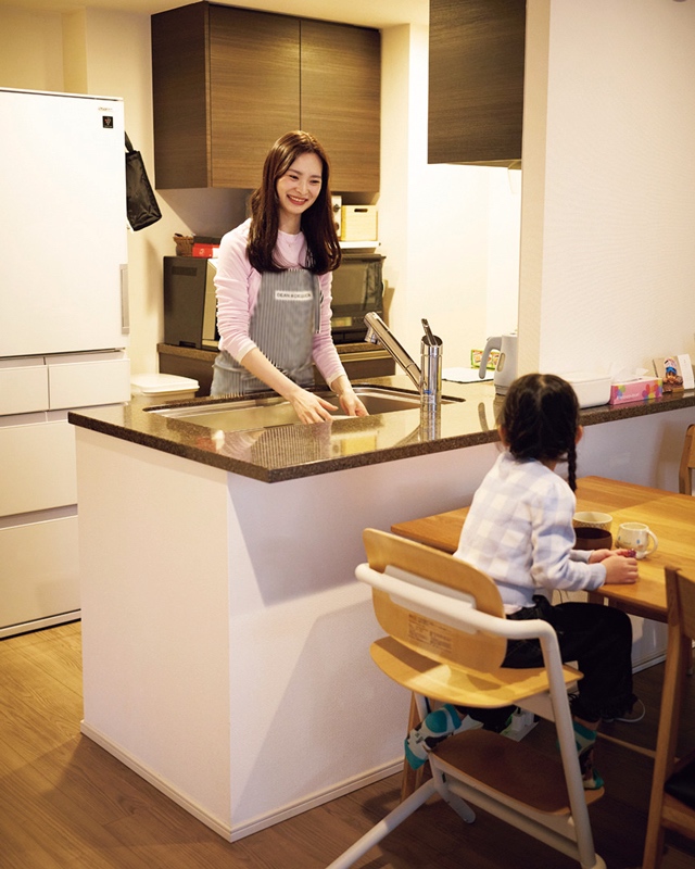 夕飯の後片づけ