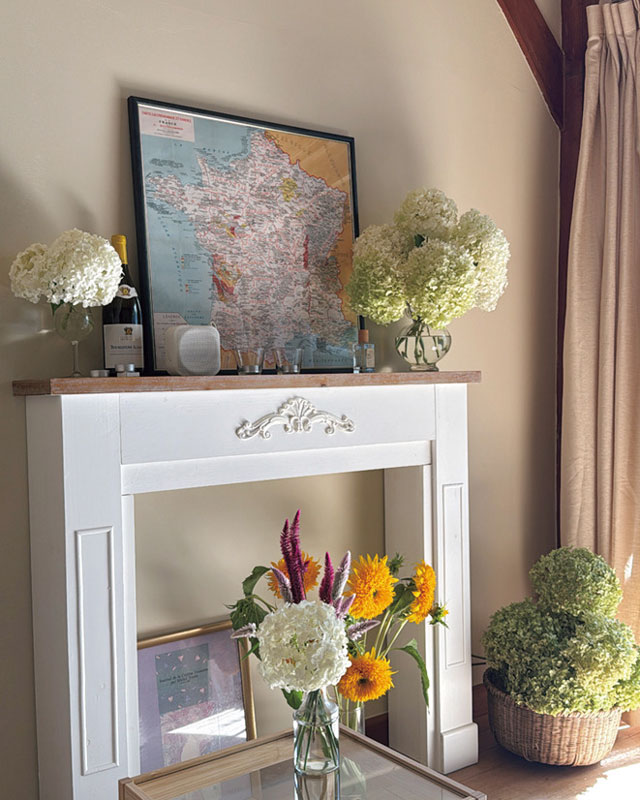 飾り暖炉 牛丸さん