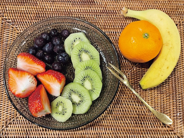 朝食　フルーツ
