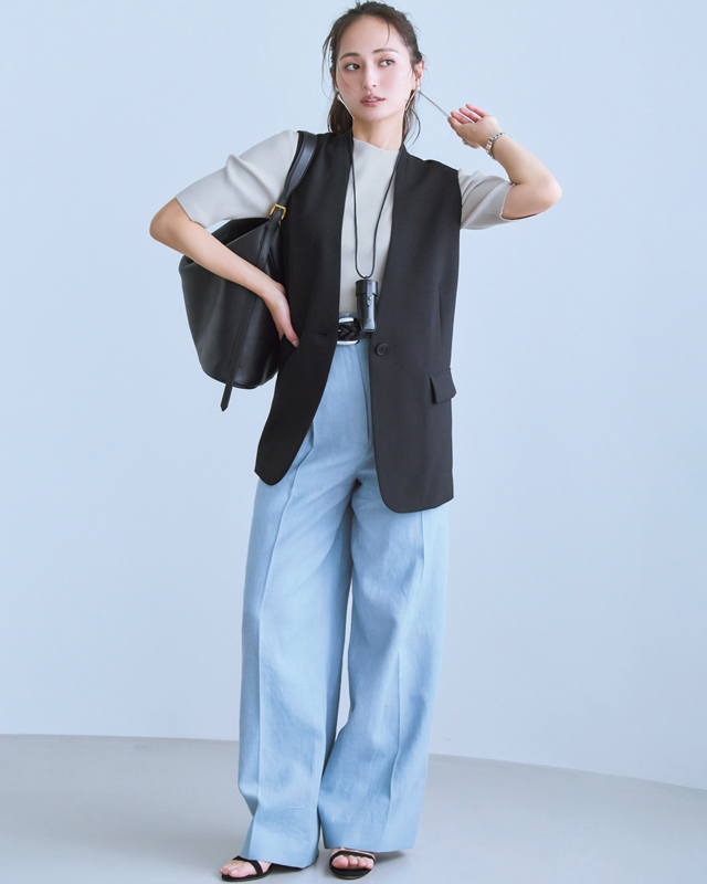 アンサンブルニットコーデ