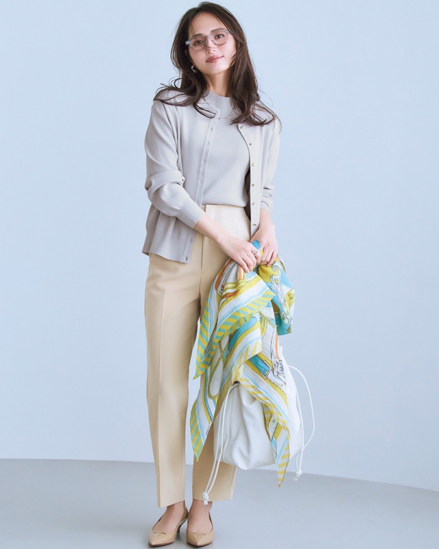 アンサンブルニットコーデ