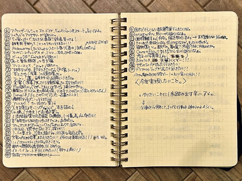 やりたいことリスト