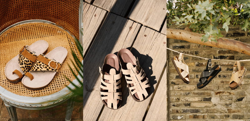 新作サンダル3モデル